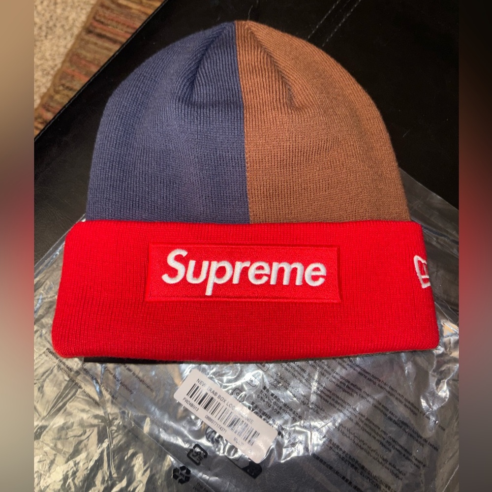 Supreme multicolor box logo beanie NWT